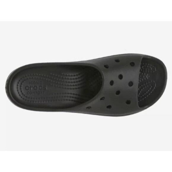 Crocs Classic Platform Slide Sandal Womens Size 9 Gently Used EUC Black - Picture 10 of 12
